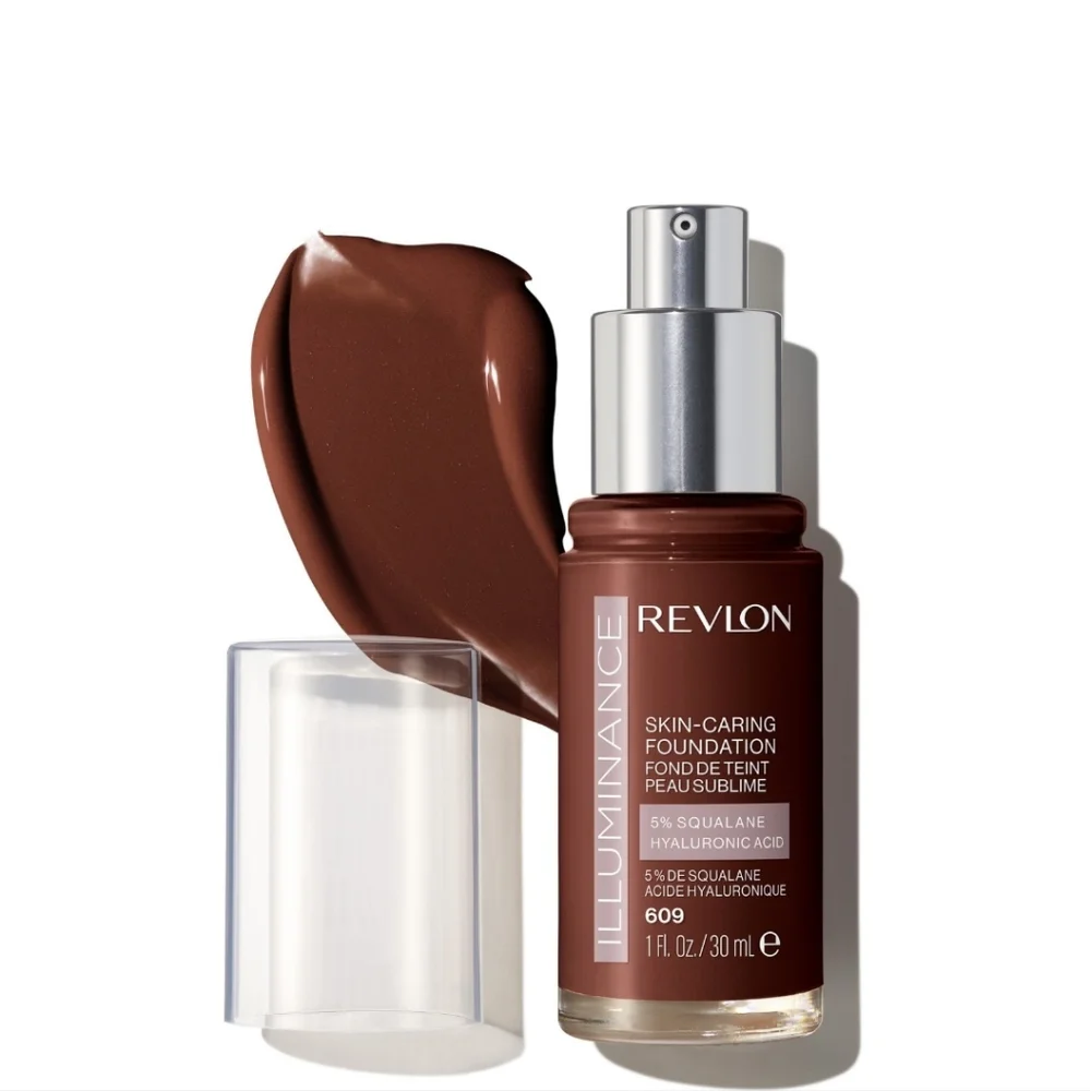 2 x Revlon Illuminance Skin-Caring Foundation, Medium Coverage, 609 Sienna